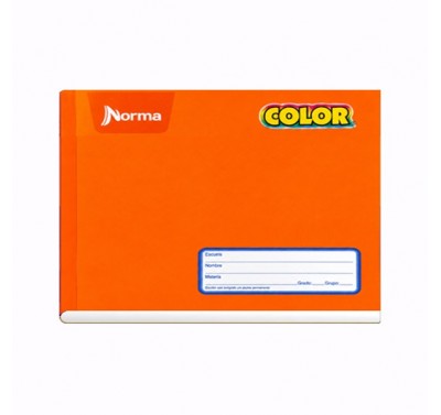 Cuaderno forma italiana Norma color cosido cuadro grande 100 hojas