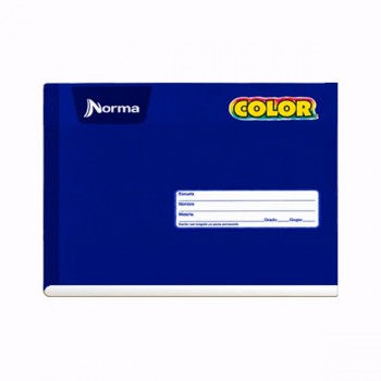 Cuaderno forma italiana Norma color cosido cuadro chico 100 hojas