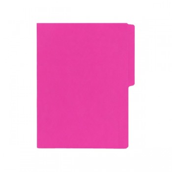 Folder tama&ntilde;o carta fluorescente fucsia con 25 piezas