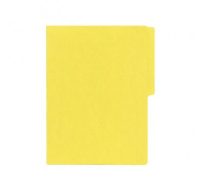 Folder tamaño carta fluorescente canario con 25 piezas
