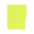Folder tamaño carta fluorescente amarillo electrico con 25 piezas