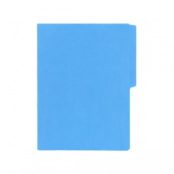 Folder tama&ntilde;o carta fluorescente azul con 25 piezas