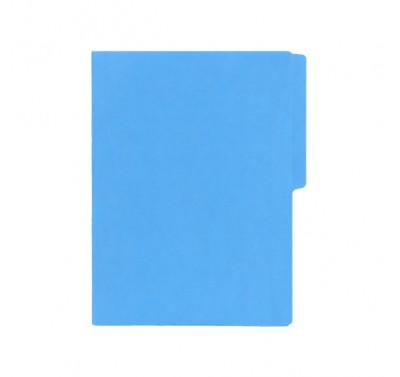 Folder tamaño carta fluorescente azul con 25 piezas