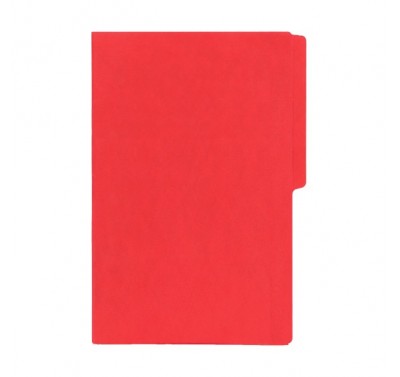 Folder tamaño oficio fluorescente rojo con 25 piezas