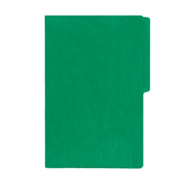 Folder tamaño oficio fluorescente verde bandera con 25 piezas