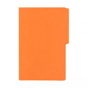 Folder tama&ntilde;o oficio fluorescente naranja con 25 piezas