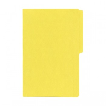Folder tama&ntilde;o oficio fluorescente canario con 25 piezas