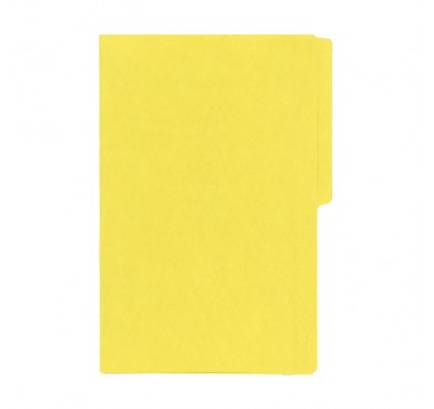 Folder tamaño oficio fluorescente canario con 25 piezas