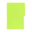 Folder tamaño oficio fluorescente verde electrico con 25 piezas