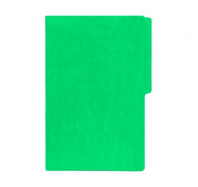 Folder tamaño oficio fluorescente verde limon con 25 piezas
