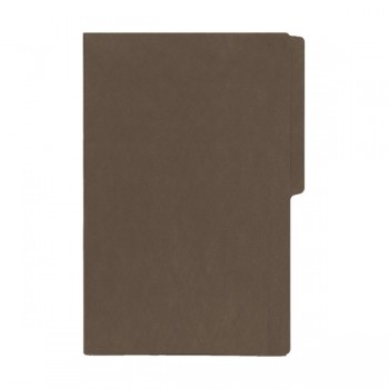 Folder tama&ntilde;o oficio fluorescente cafe obscuro con 25 piezas
