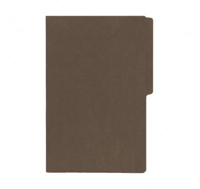 Folder tamaño oficio fluorescente cafe obscuro con 25 piezas