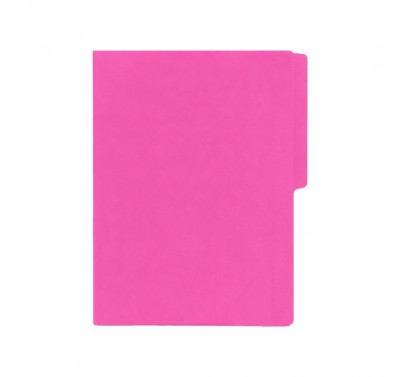 Folder tamaño carta fluorescente purpura con 25 pzas.