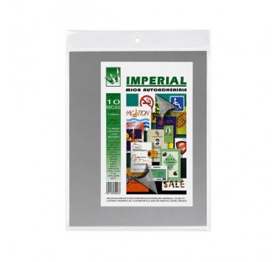 Mica adherible Imperial 22.8 x 29.2 cms. tamaño carta con 10 piezas cal. 5
