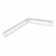 Regla plastico Arcoiris 30 cms. 15 + 15