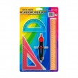 Juego de geometria Arcoiris grande flexible de 30 cms