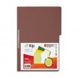 Folder KIP con broche 8 cms tamaño oficio caoba con 10 piezas 