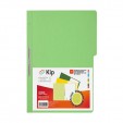 Folder KIP con broche 8 cms tamaño oficio verde claro con 10 piezas 
