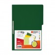 Folder KIP con broche 8 cms tamaño carta verde obscuro con 10 piezas 