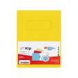 Folder Kip con palanca tamaño carta amarillo con 4 piezas