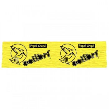 Papel crepe Colibri amarillo canario con 10 piezas