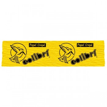 Papel crepe Colibri amarillo huevo con 10 piezas
