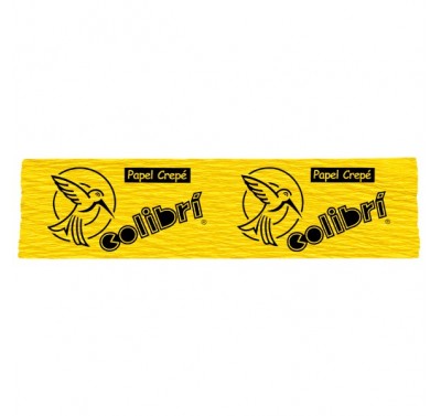 Papel crepe Colibri amarillo huevo con 10 piezas