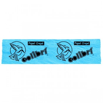 Papel crepe Colibri azul claro con 10 piezas