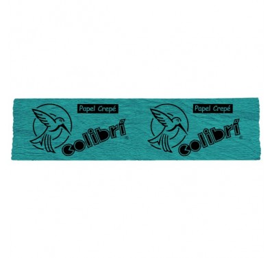 Papel crepe Colibri azul turquesa con 10 piezas
