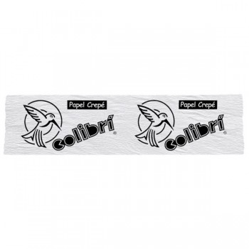 Papel crepe Colibri blanco con 10 piezas