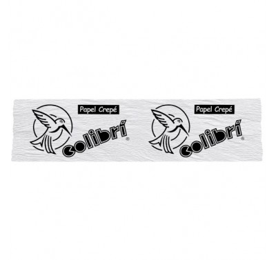 Papel crepe Colibri blanco con 10 piezas