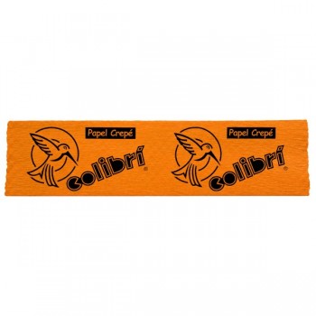Papel crepe Colibri naranja con 10 piezas