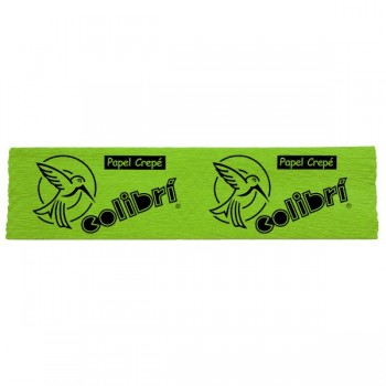 Papel crepe Colibri verde limon con 10 piezas