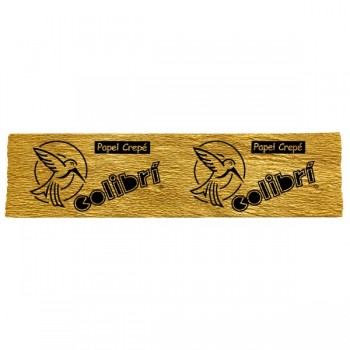 Papel crepe Colibri metalico oro con 10 piezas