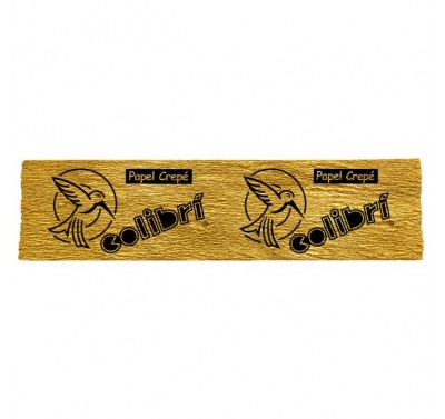 Papel crepe Colibri metalico oro con 10 piezas