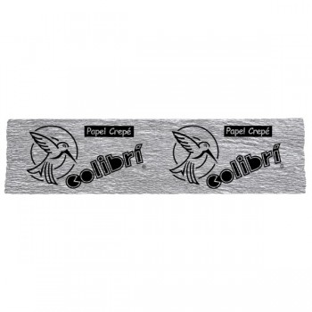 Papel crepe Colibri metalico plata con 10 piezas