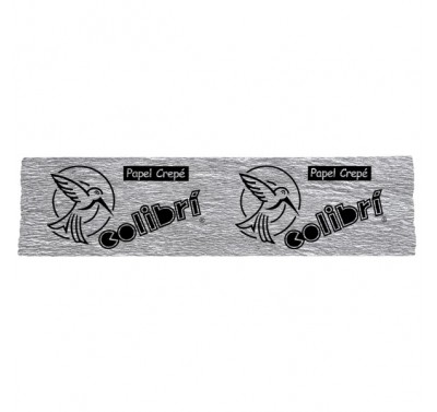 Papel crepe Colibri metalico plata con 10 piezas