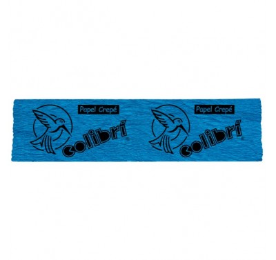 Papel crepe Colibri azul cobalto con 10 piezas