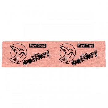 Papel crepe colibri salmon con 10 piezas