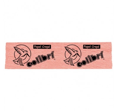Papel crepe colibri salmon con 10 piezas