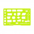 Gioser fluorescente Stencil 43 computacion con 5 piezas