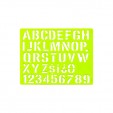 Gioser fluorescente Stencil 01 letra Gotica 10 mm  con 10 piezas