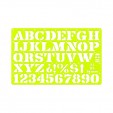 Gioser fluorescente Stencil 05 letra Romana 16 mm con 5 piezas