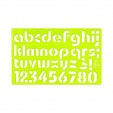 Gioser fluorescente Stencil 07 oval minuscula 15 mm con 5 piezas