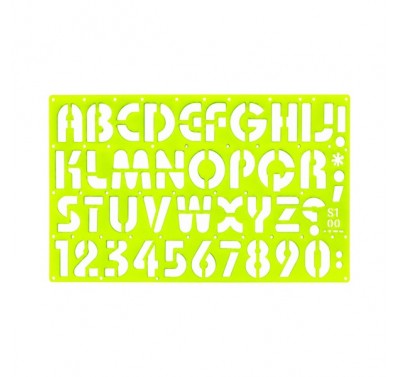 Gioser fluorescente Stencil 08 oval 23 mm con 5 piezas