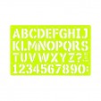 Gioser fluorescente Stencil 11 letra gotica 24 mm con 5 piezas