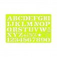 Gioser fluorescente Stencil 19 letra romana 21 mm con 5 piezas