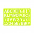 Gioser fluorescente Stencil 21 letra gotica 12 mm con 10 piezas