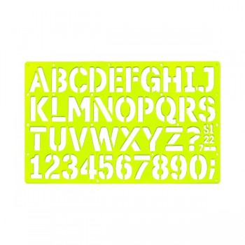 Gioser fluorescente Stencil 22 con 10 piezas