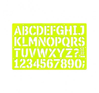 Gioser fluorescente Stencil 22 con 10 piezas